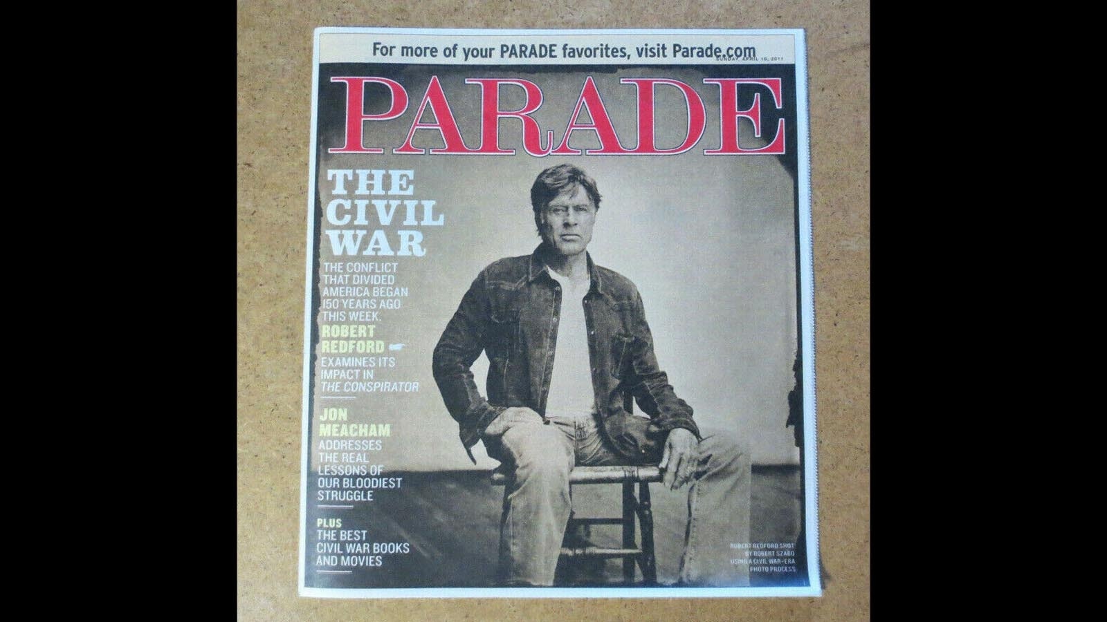 Robert Szabo captured this image of Robert Redford for Parade Magazine in 2011.