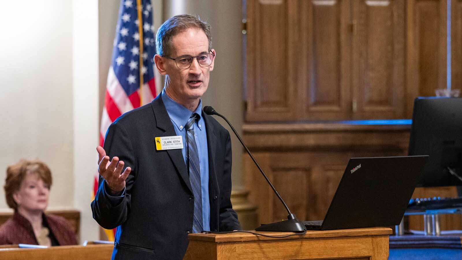 Former state Rep. Clark Stith, above, lost to Darin McCann in the 2024 Republican primary. He said McCann's non-attendance of interim committee meetings is a problem.