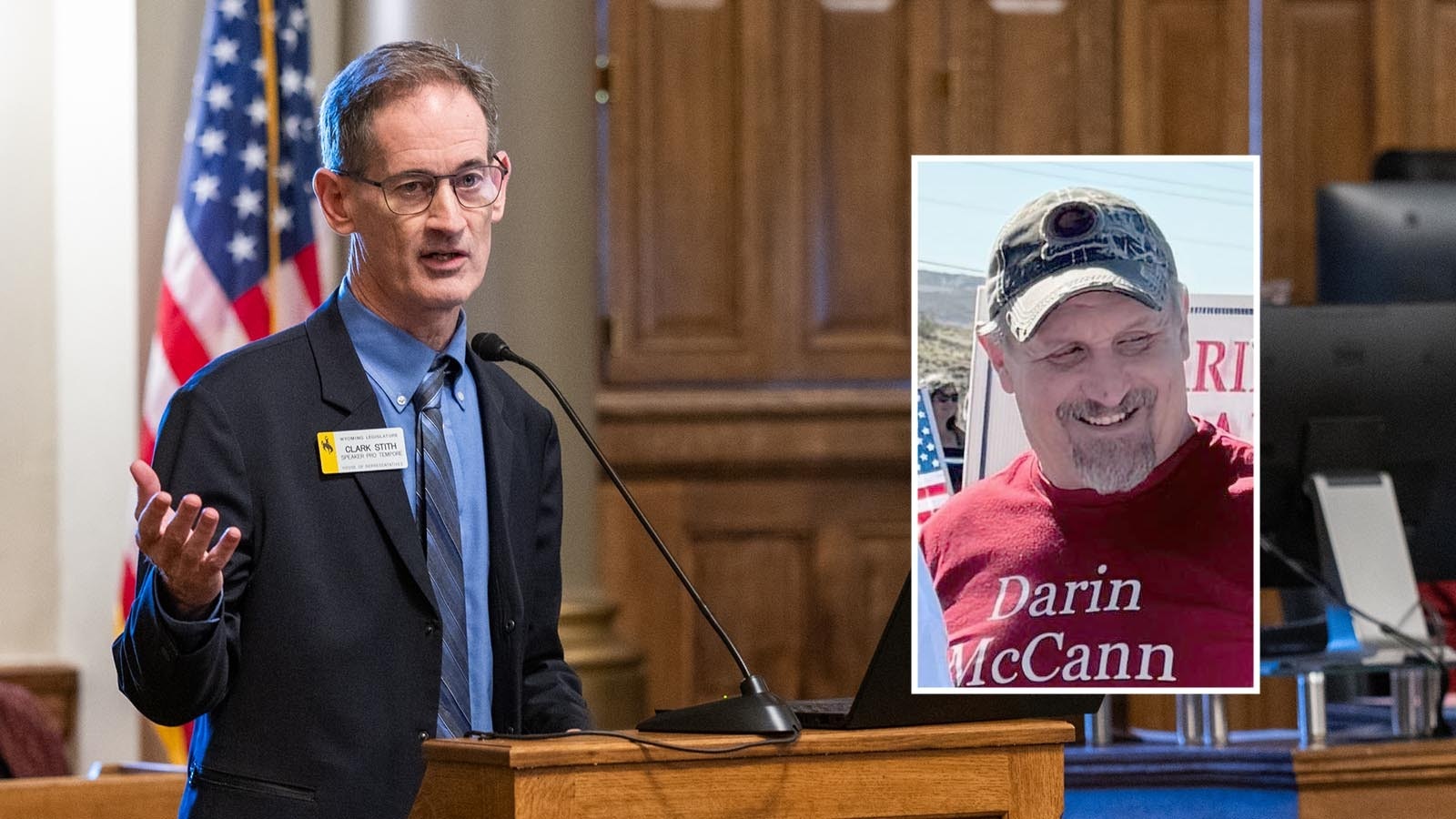 State House Rep. Clark Stith, left, and challenger Darin McCann.