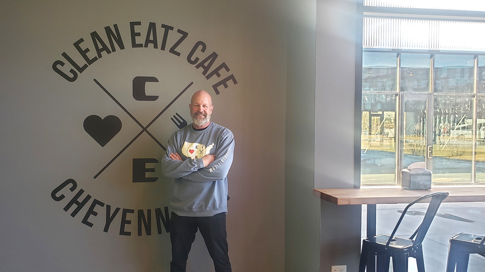 Gary Shaklee at his Clean Eatz franchise in Cheyenne.