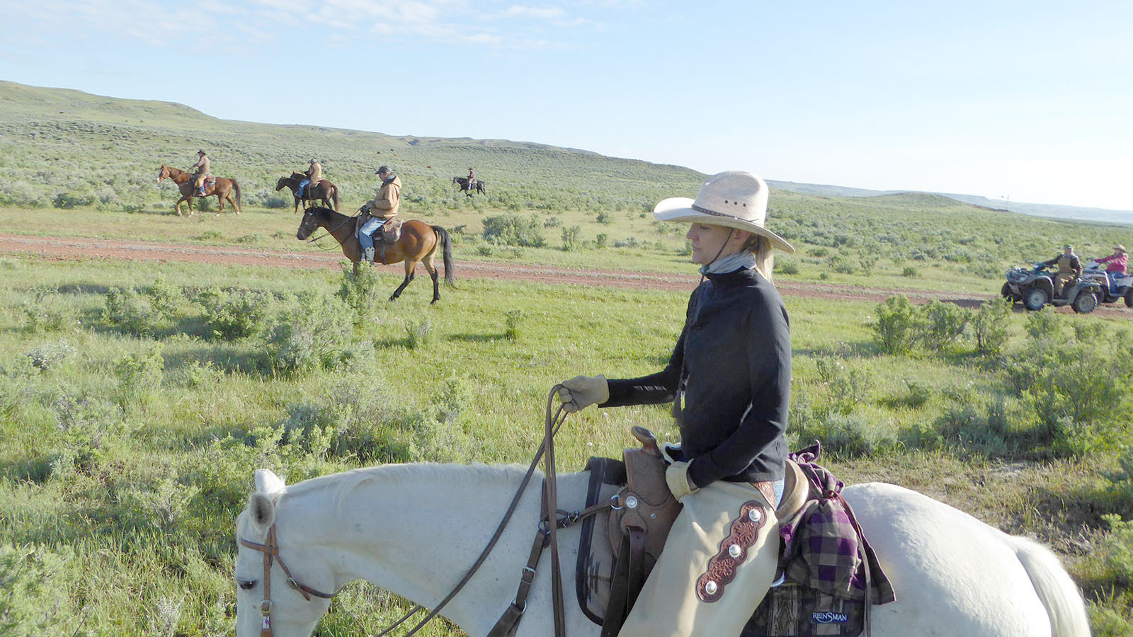 Spring roundup on the Hall Ranch in Campbell County.