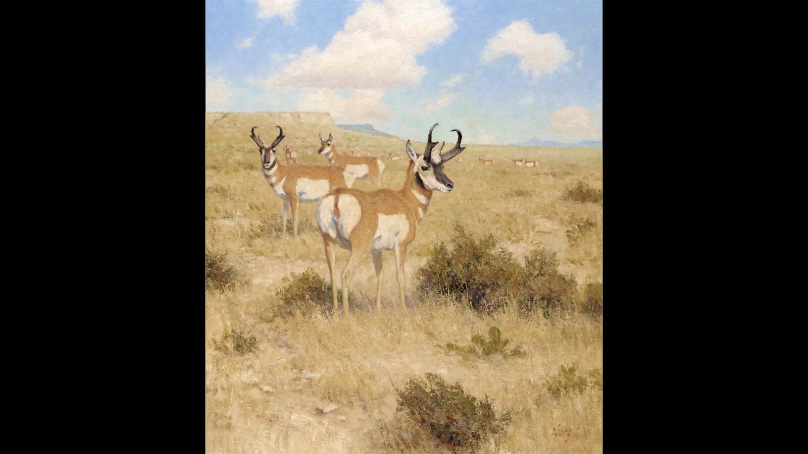 "High Noon," an oil painting by Ralph Oberg, won The Spirit of the Buffalo Bill Art Show and Sale Award at the 43rd Buffalo Bill Art Show and Sale.