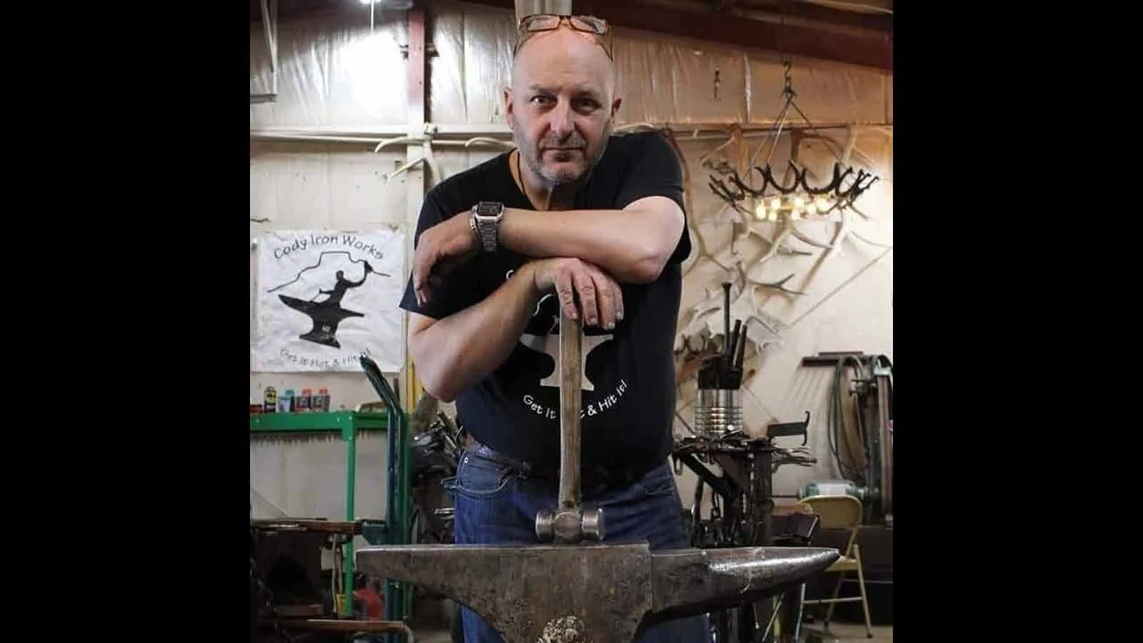 NJ Pawley, blacksmith.