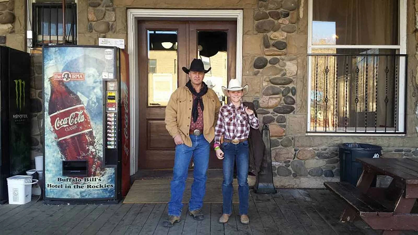 NJ Pawley with his son back when they were both much younger.