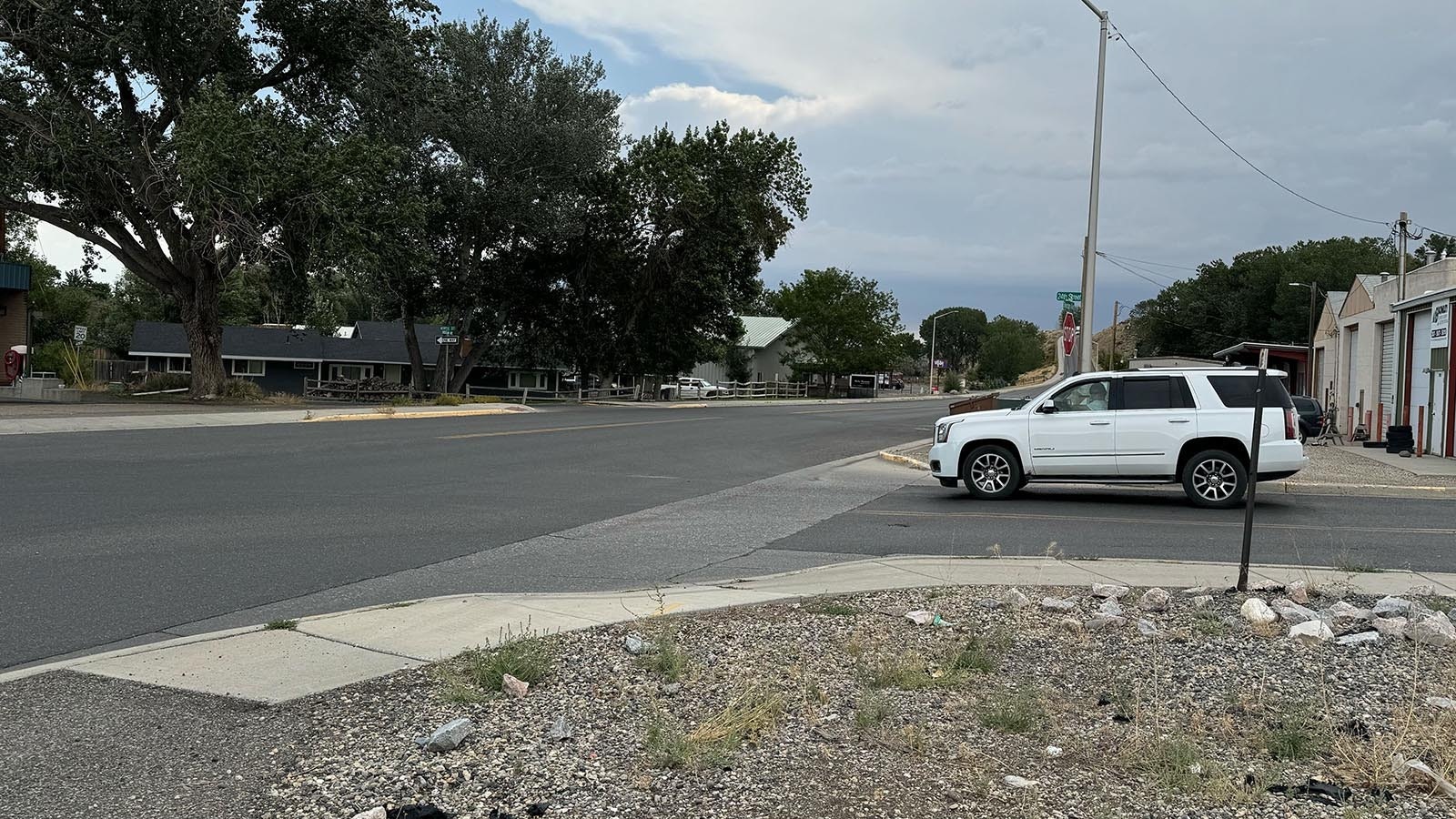 A child on a bicycle was hit by a vehile on the way to school in Cody on Thursday morning, Sept. 12, 2024.