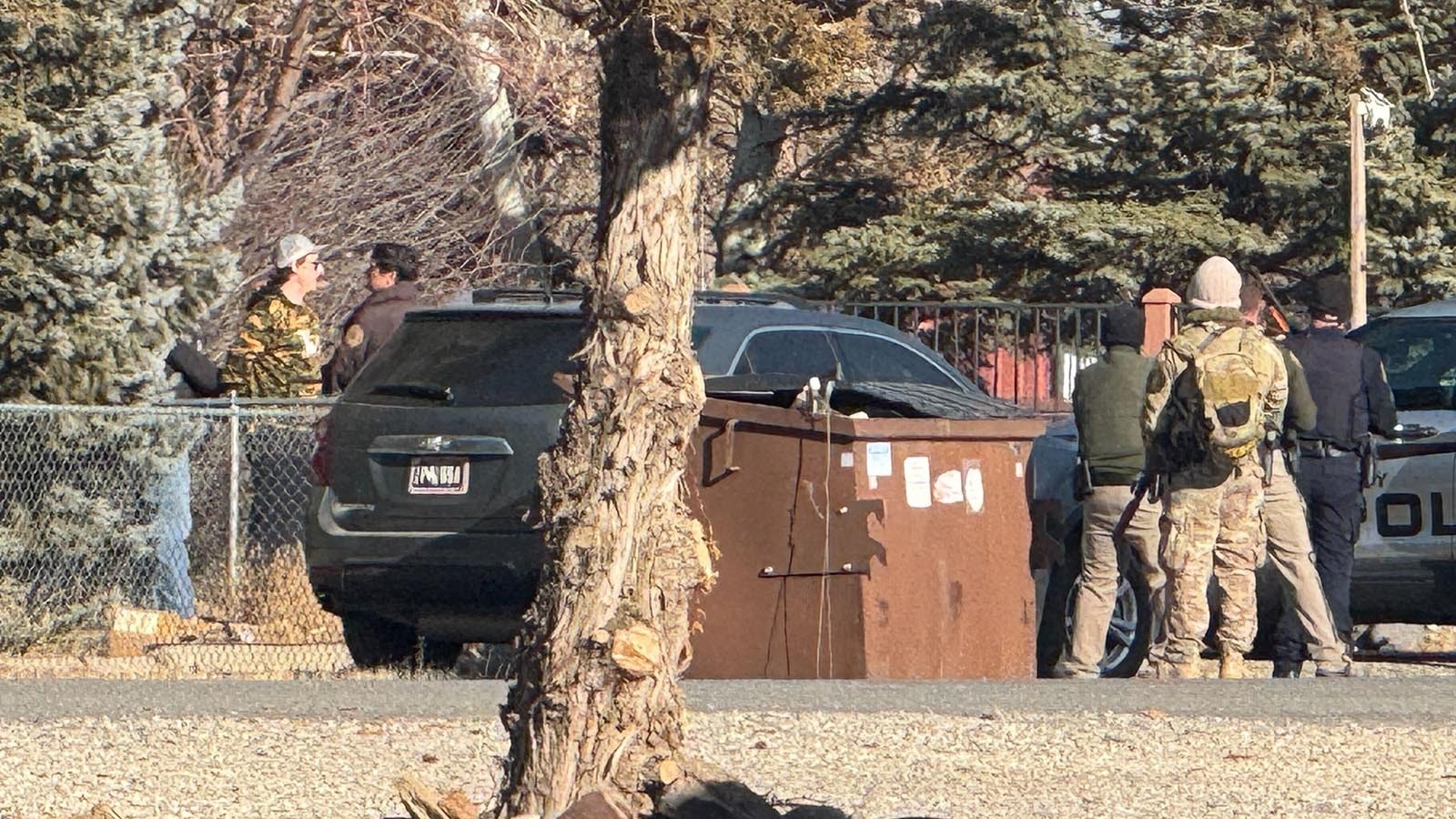 A more than four-hour standoff between a man wanted on a warrant and police in Cody ended Wednesday when the man surrendered peacefully. The standoff included multiple law enforcement agencies and, at one point, non-lethal shots fired.