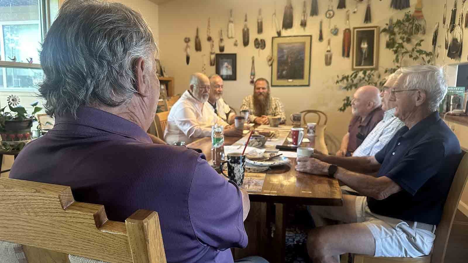 Officially, Riverton is run by its elected City Council. But a lot of this central Wyoming town’s problems are addressed by a bunch of old guys who meet weekly in Scotty Ratliff’s kitchen.