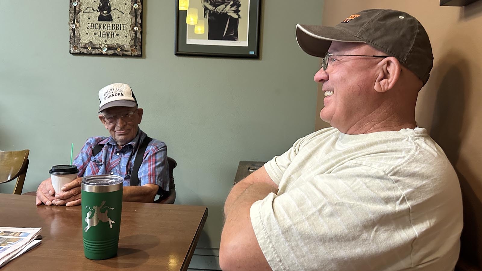 The coffee groups in Thermopolis, Wyoming, all share one common theme. Connecting with other people in person and lots of laughter. Glen Thomas and Martin Andreen are part of a growing number in the town who have found the value in conversations.