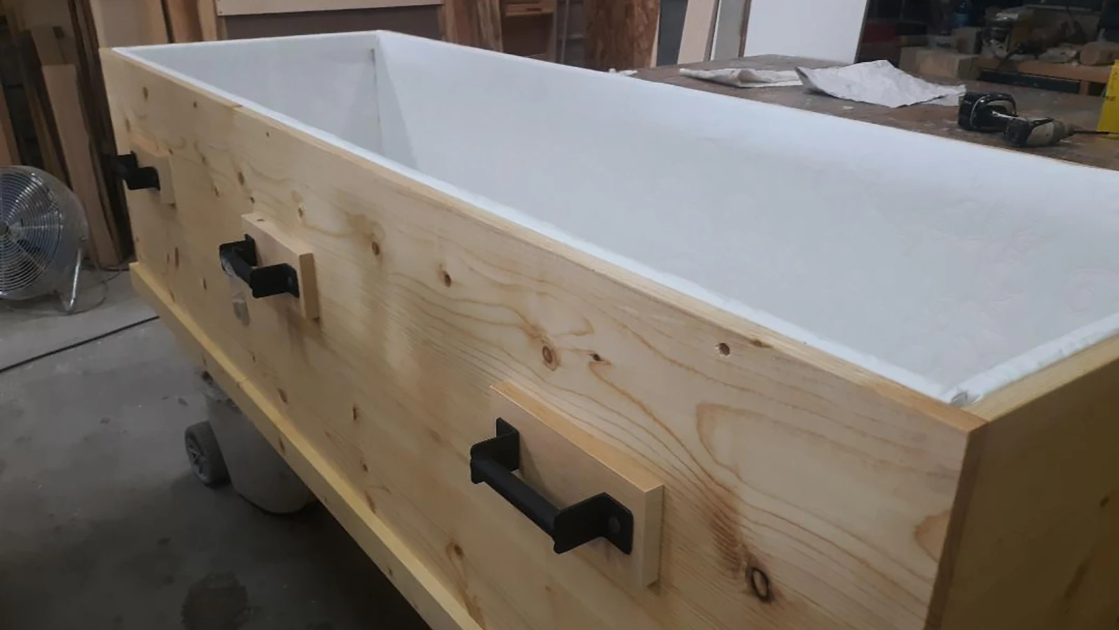 Hayattville carpenter Kirk Odegaard builds basic, Old West coffins and caskets for those who want a Western funeral. "This is another service I can provide for people who just want to be put in a pine box,” he says. “It’s the way of the Old West."