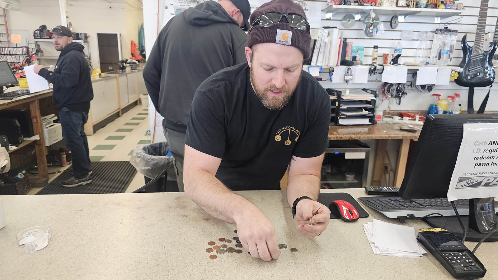 City National Pawn's coin master Joe Bohlinger picks through a pile of random coins from this reporter, to demonstrate how to assess the value of your coins, and find unicorns that might be worth more than face value. This time, only two copper pennies were found, worth about 2.5 times their face value for their metal content.