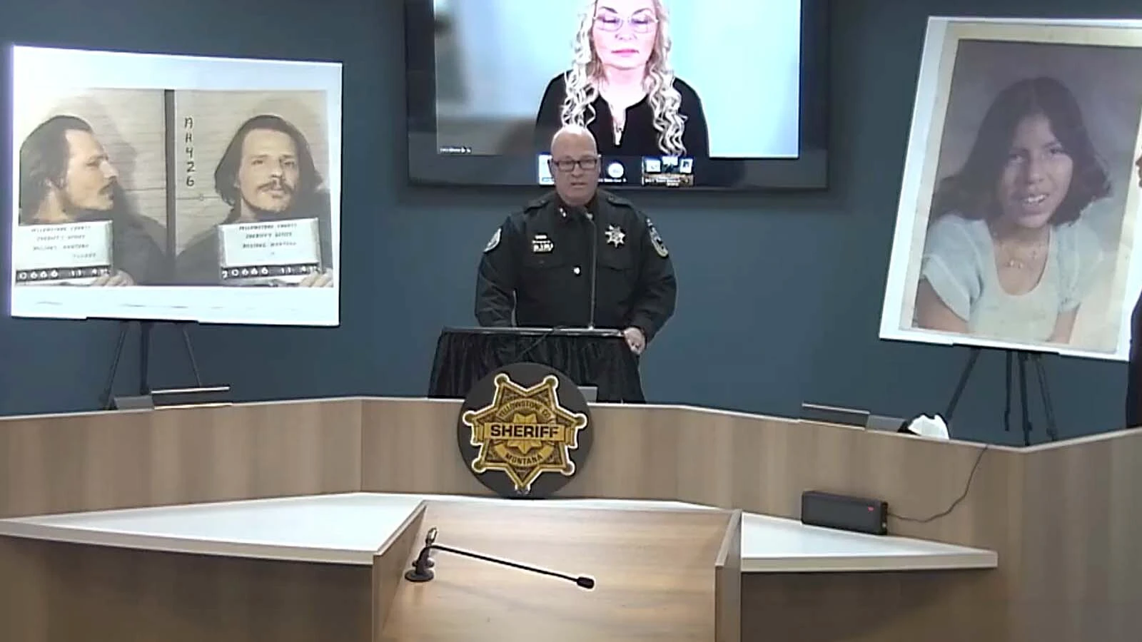 Yellowstone County Sheriff Kent O'Donnell talks about how DNA extracted from decades-old fingerprint cards solved the 48-year-old murder of a 16-year-old Billings, Montana, girl.