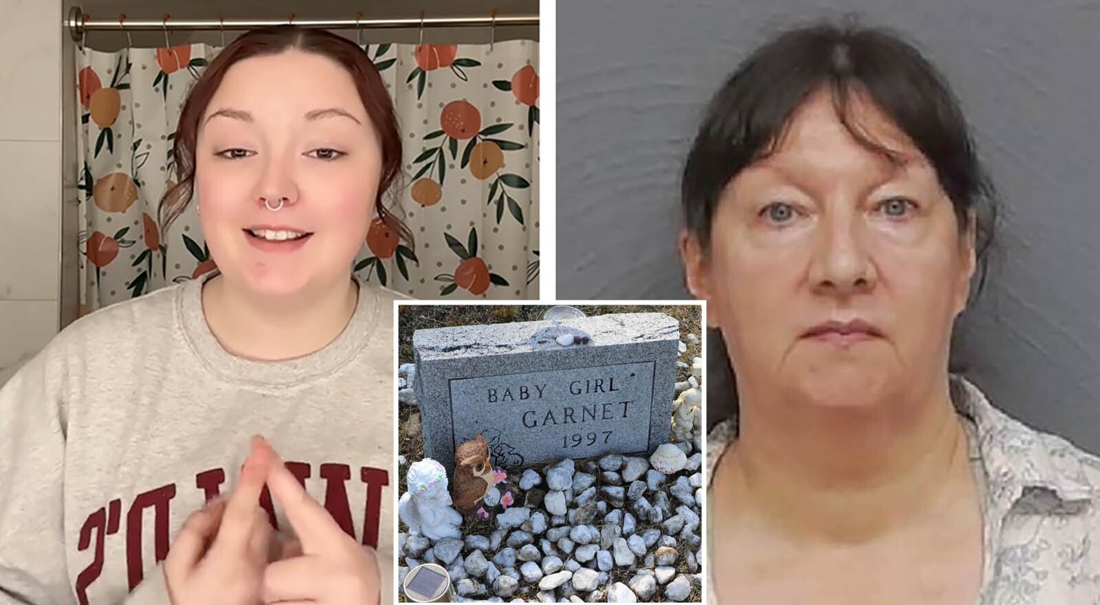 Jenna Rose Gerwatowski is a 23-year-old Michigan woman who has gone viral on TikTok telling her story of how her mail-in DNA test linked her grandmother, Nancy Ann Gerwatowski, right, who was living in Pindedale, Wyoming, to a decades-old death of a baby in Michigan.