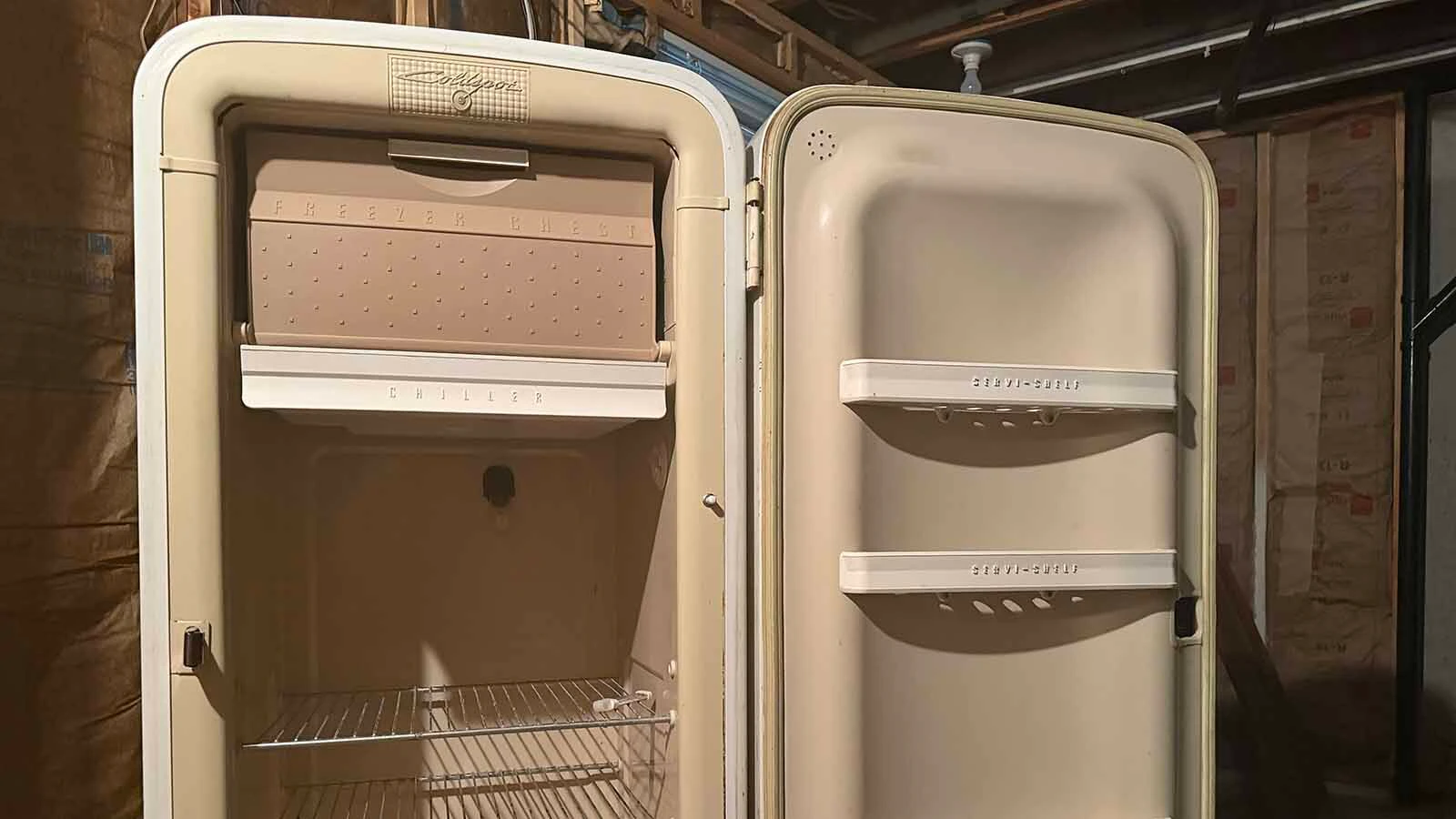 A 75-year-old Coldspot refrigerator from the 1950s still works, and is still keeping 30-year-old cans of Schlitz beer cold. More than a year after a Casper woman died, her daughters found the fridge still running in her basement.