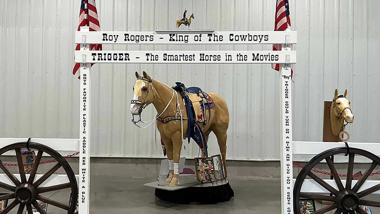 Tom Harrower was recently inducted into the 2026 National Bit, Spur and Saddle Collectors Association for his dedication of saving Wyoming’s history and creating historical displays with his collections ranging from plastic saddles to bronc riding equipment. For the past 25 years, his passion has been to preserve the plastic saddles Roy Rogers loved that were made in Lusk.