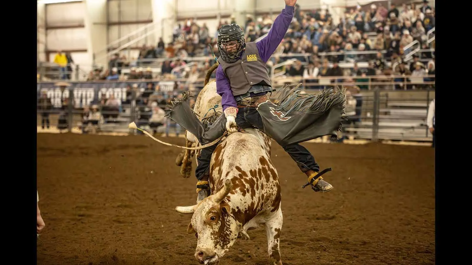 Laramie Community College freshman Kahl Wasilow rides his bull in Laramie to become the winningest national collegiate bull rider of the regular season. He goes into June's College National Finals Rodeo the No. 1-ranked bull rider in the nation.