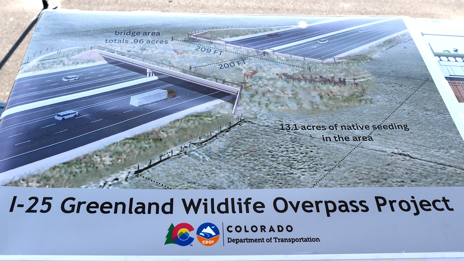 Colorado is about halfway through building what officials are touting as the world’s largest wildlife overpass – a $15 million megastructure spanning six lanes of Interstate 25 south of Denver.