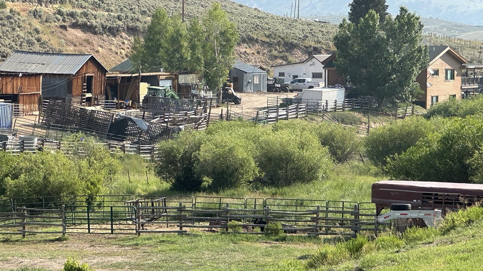 The Wood family ranch in Grand County, Colorado, sits near other ranches and a residential subdivision. There’s been wolf activity in the area, and a wolf den with pups is thought to be nearby.