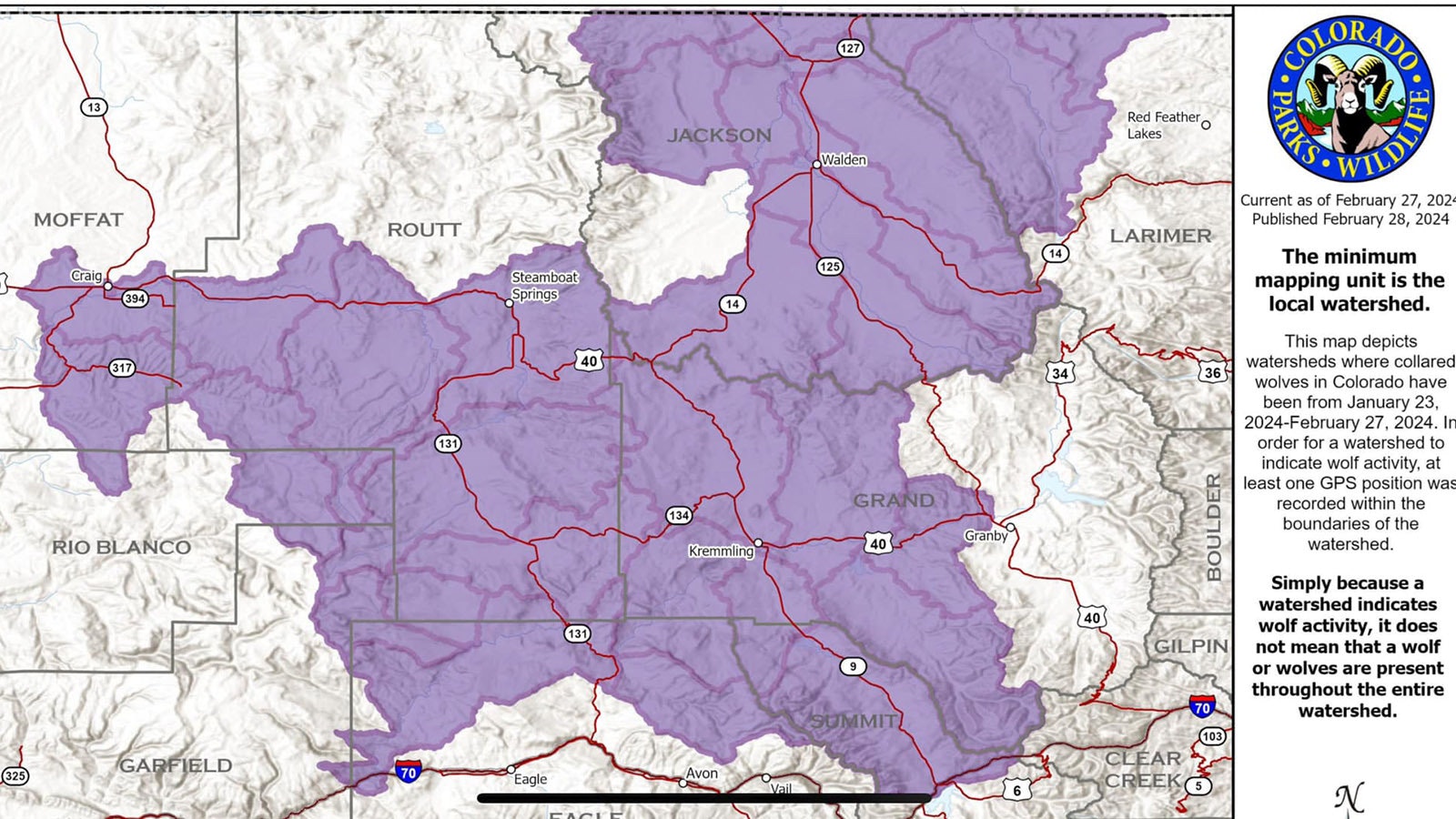 Colorado wolves wolf map 2 29 24