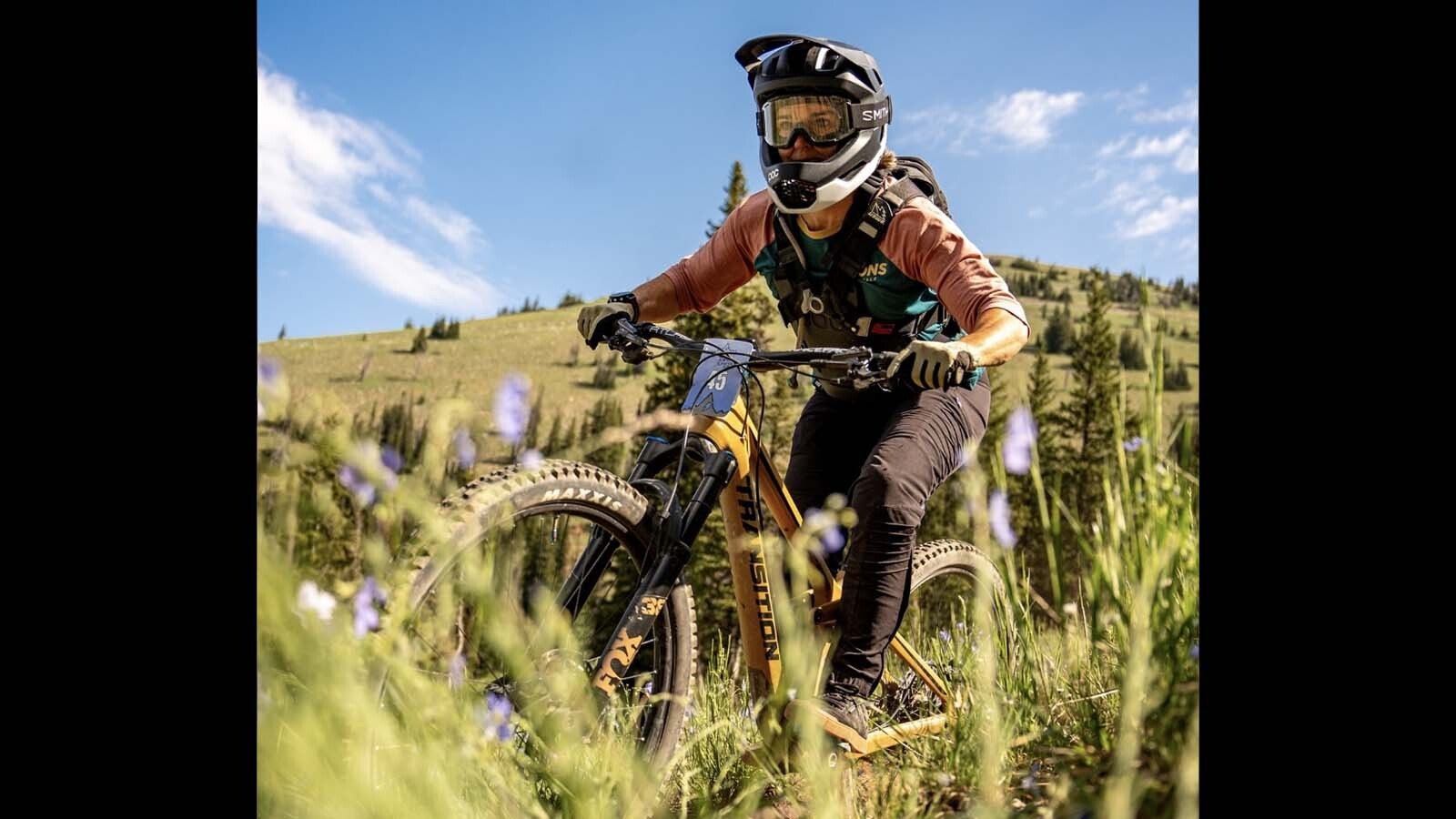 Lindsay Nohl speeds through the longest, meanest, baddest downhill mountain bike race in the Tetons: The Colter Cup. The rider from Victor, Idaho, finished tenth in the top open-pro category.