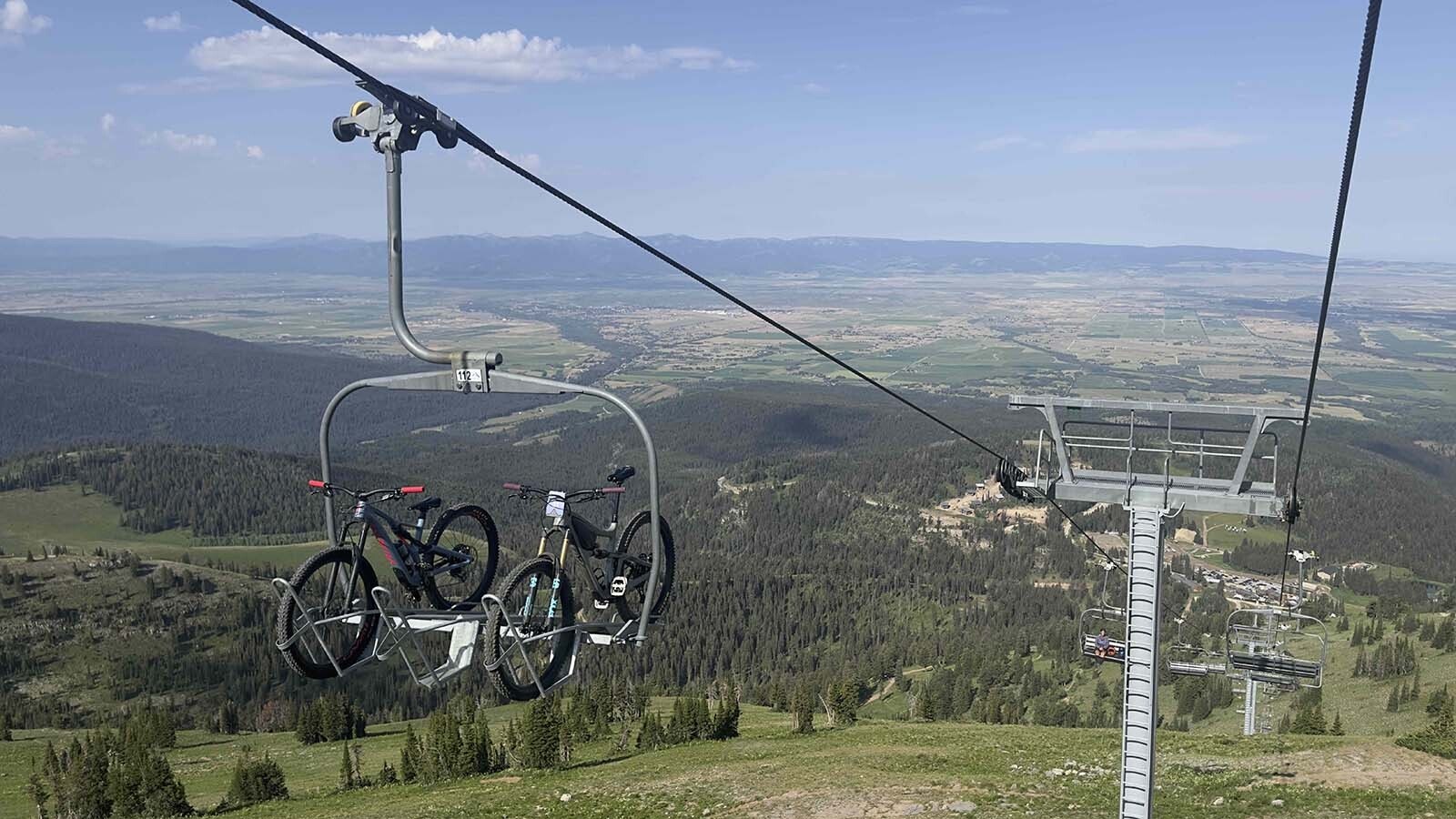 Every downhill race bike and rider gets a lift.