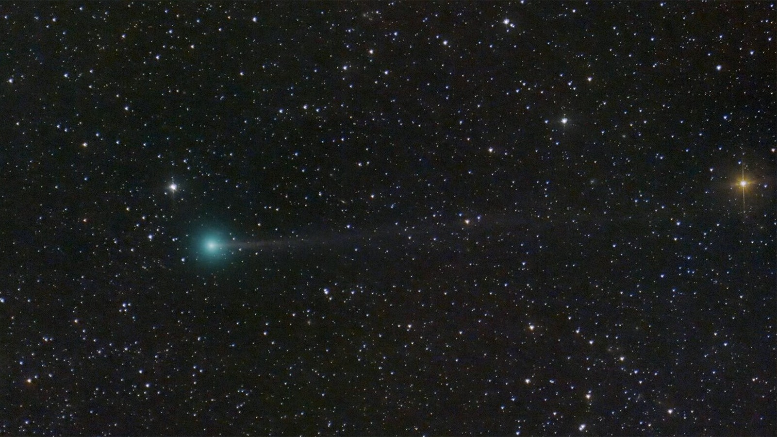 The newly discovered Nishimura comet will be visible, barely, looking east before sunrise in Wyoming. It won't be as pronounced as this file photo.