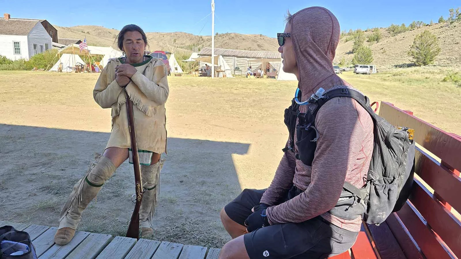 Great Divide Mountain Bike rider Ryan Van Duzer dropped by South Pass City. Long-distance hikers and bikepackers are giving towns along the Continental Divide Trail a tourism boost.