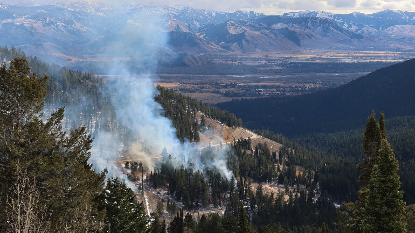 Now that the Pack Trail Fire is 95% confined, crews are busy doing controlled burns in Bridger-Teton National Forest in northwest Wyoming.