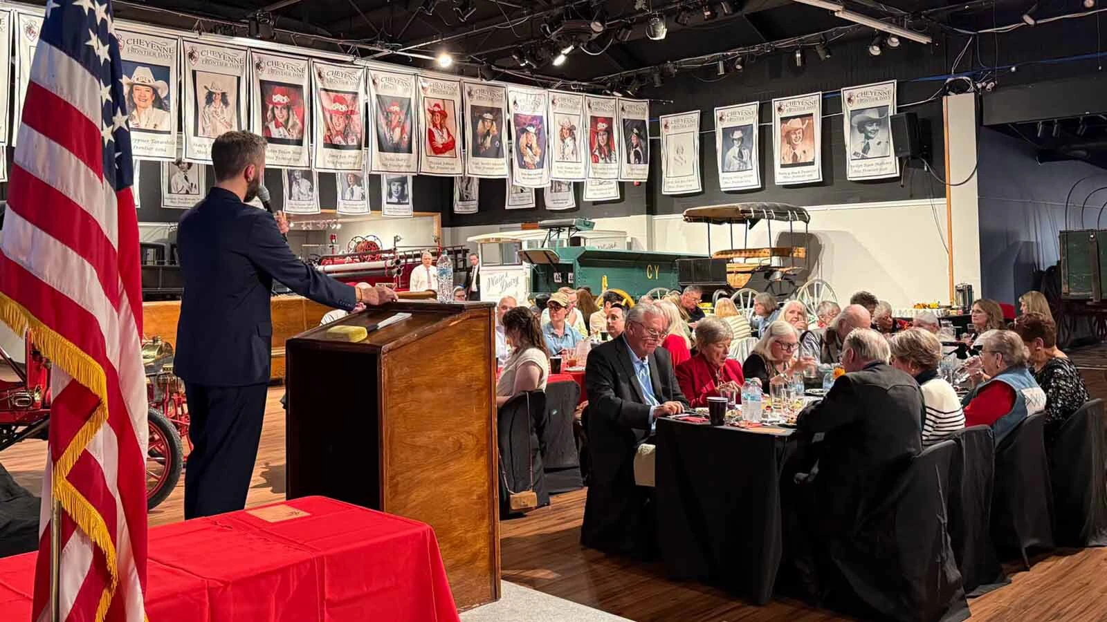 The creator of the popular Cooking With Congress series that delves into American history through food hosted a recent Cheyenne presidential dinner party. Diners ate bison steak like Teddy Roosevelt, drank a Kennedy and nibbled jelly beans like Reagan.