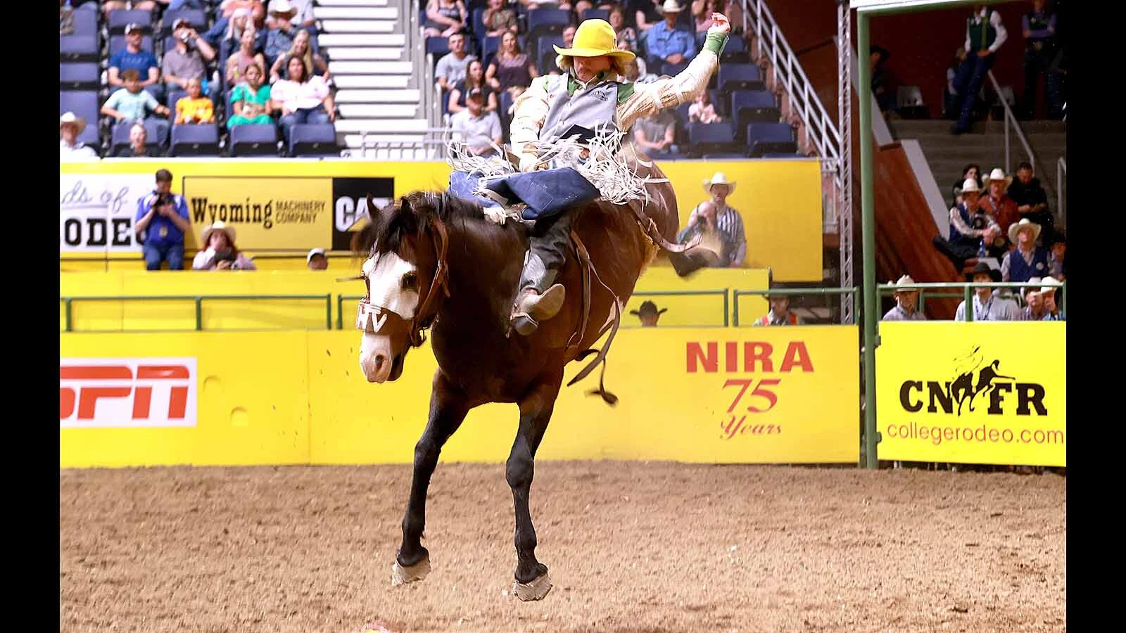 Gillette College bareback rider Cooper Filipek, 23, was a rising rodeo star when his career was abruptly interrupted when a horse rolled over him and broke his back during a bareback ride in August.
