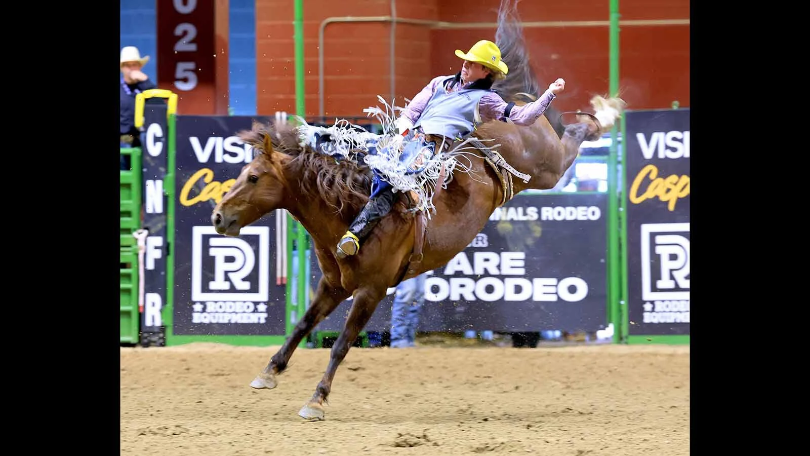 Gillette College bareback rider Cooper Filipek, 23, was a rising rodeo star when his career was abruptly interrupted when a horse rolled over him and broke his back during a bareback ride in August.