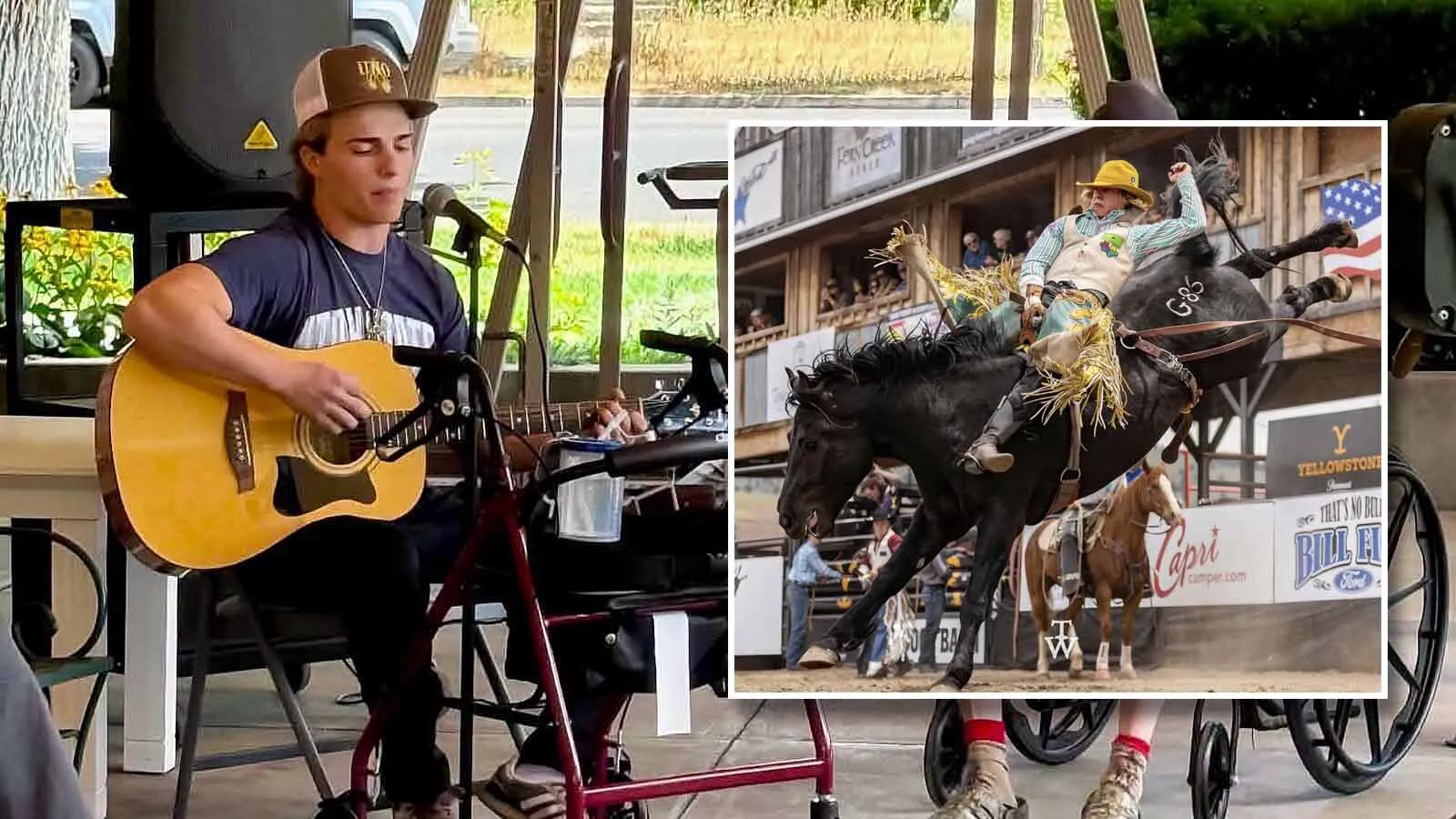 After suffering a broken back during a rodeo competition, Gillette resident Cooper Filipek has turned to the other passion in his life while recovering — music.