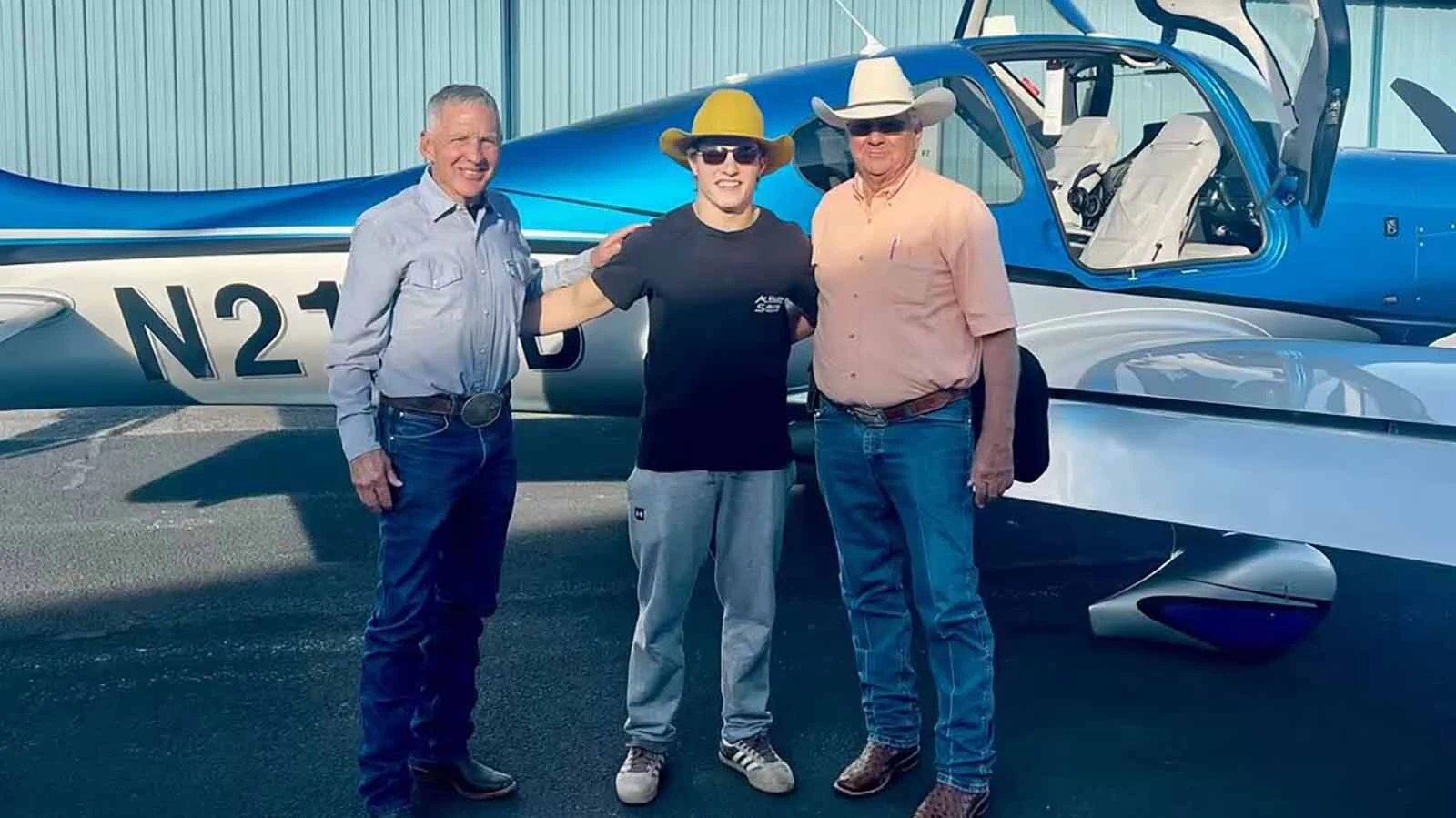 A donated plane to brink Cooper Filipek home.