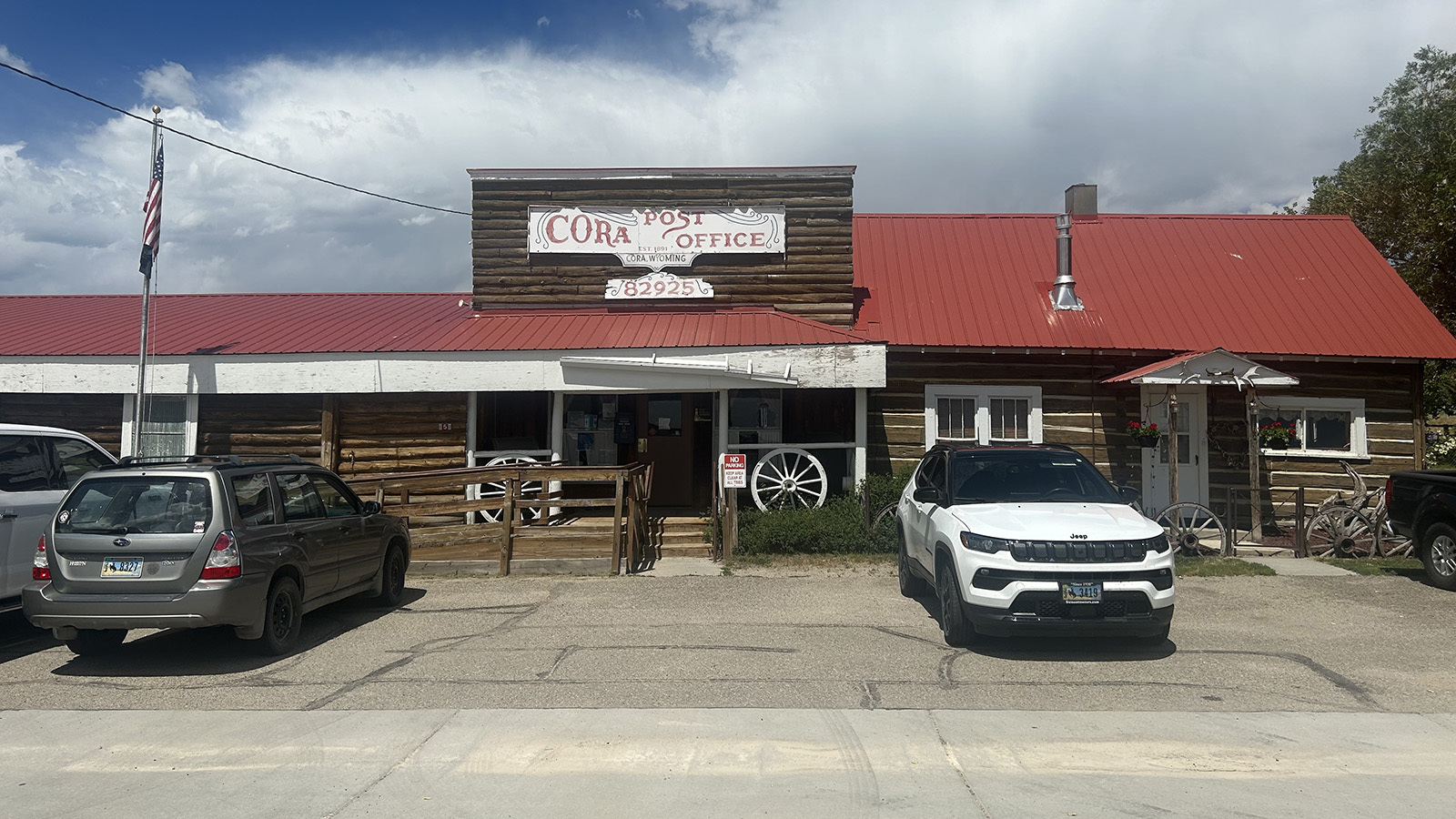 The Cora Post Office is listed on the National Register of Historic Places.