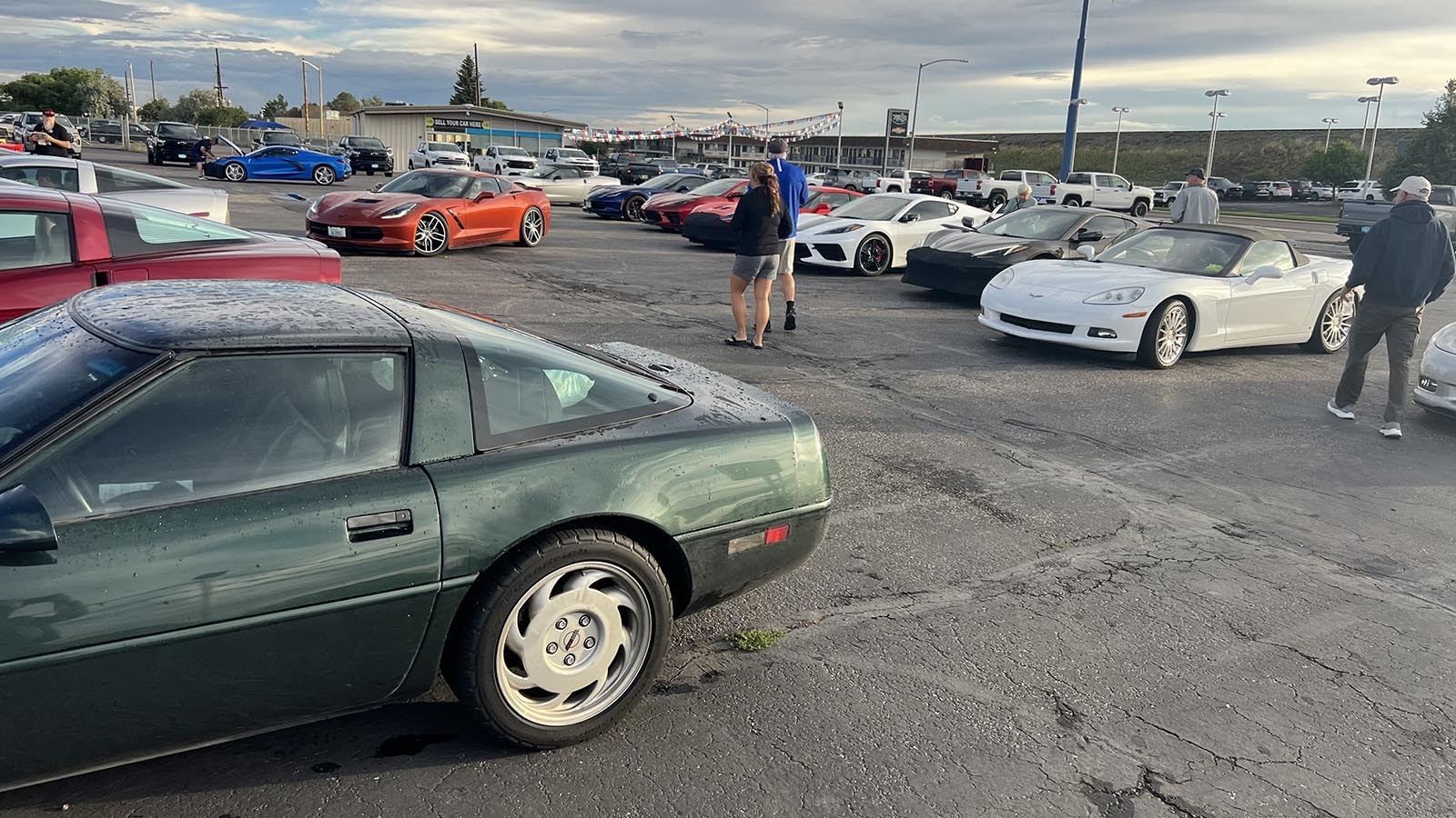 The Pacific Central National Corvette Caravan stopped in Cheyenne at Tyrrell Chevrolet, bringing hundreds of Corvettes on a cross-country drive to the National Corvette Museum in Kentucky.