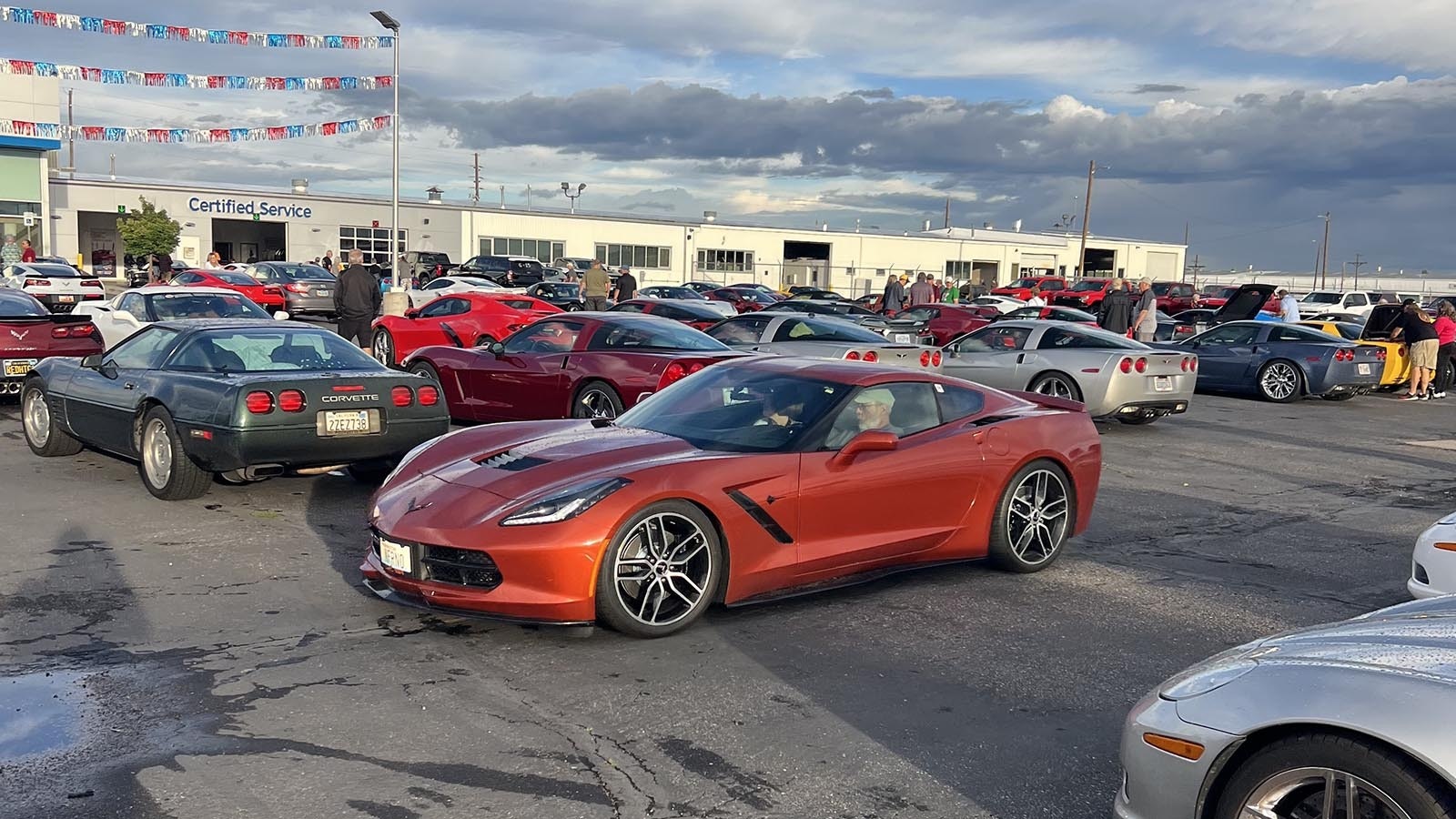 The Pacific Central National Corvette Caravan stopped in Cheyenne at Tyrrell Chevrolet, bringing hundreds of Corvettes on a cross-country drive to the National Corvette Museum in Kentucky.