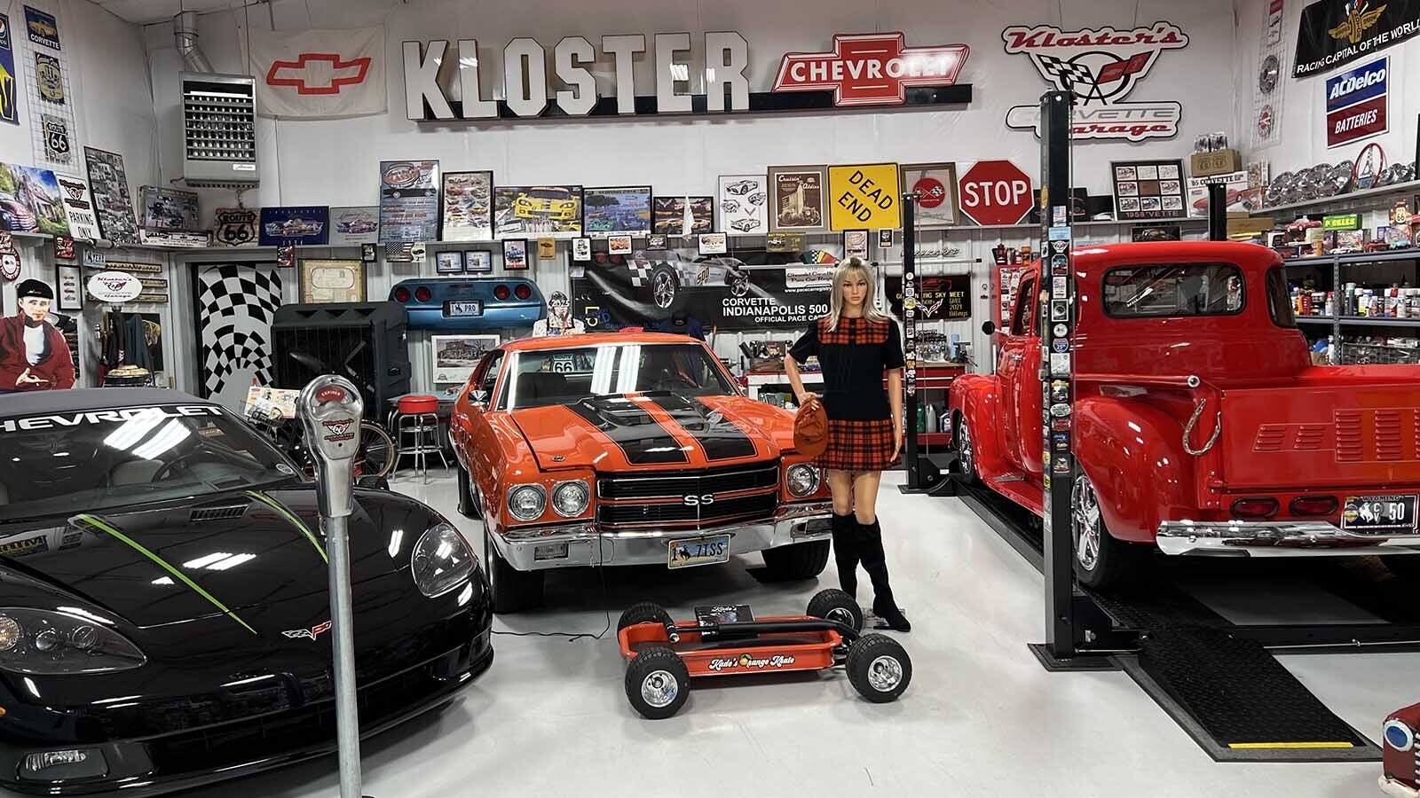 Larry Kloster of Casper first fell in love with Corvettes when he was 7 years old and started collecting the cars more than 30 years ago. Over the years, he has sold and bought seven Corvettes and his collection now has a 2025 Stingray, 2018 Grand Sport Corvette Grand Sport, 2008 Corvette pace car and a 1955 window Chevy pickup with a Corvette engine.