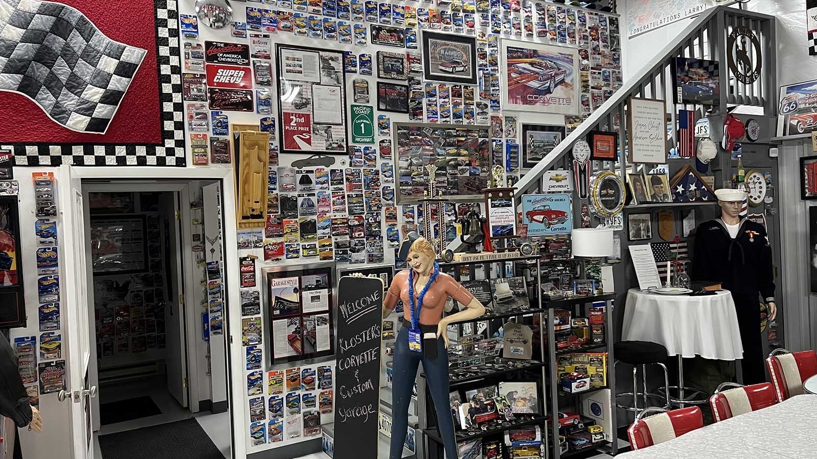 Larry Kloster’s collection began with a Corvette more than 30 years ago and has grown to include more than 1,000 Hot Wheels and a variety of other car-related items. When his son started working for Sinclair 18 years ago, Kloster began collecting unique Sinclair items to add to his museum-quality collection.