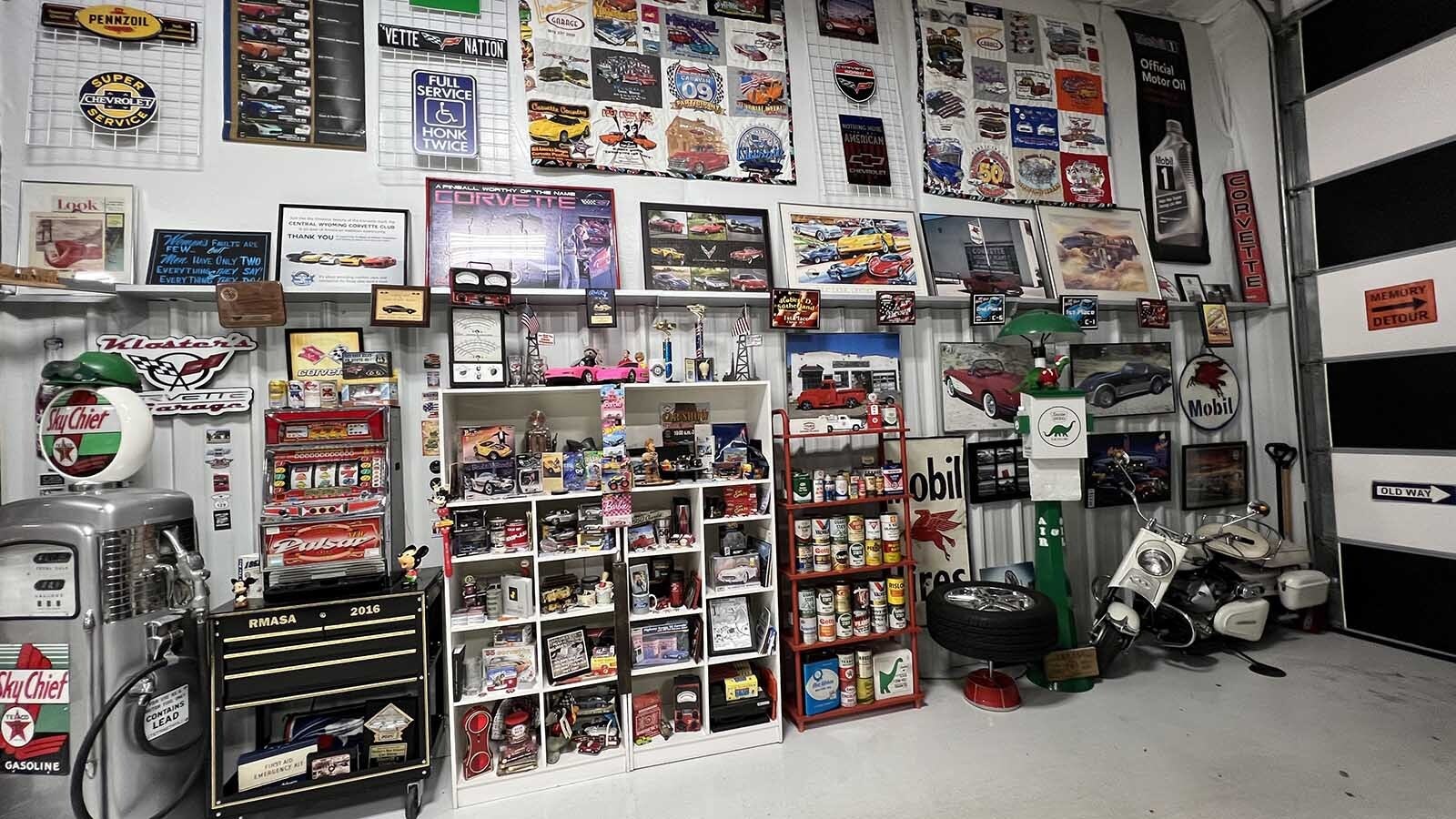 Larry Kloster’s collection began with a Corvette more than 30 years ago and has grown to include more than 1,000 Hot Wheels and a variety of other car-related items. When his son started working for Sinclair 18 years ago, Kloster began collecting unique Sinclair items to add to his museum-quality collection.