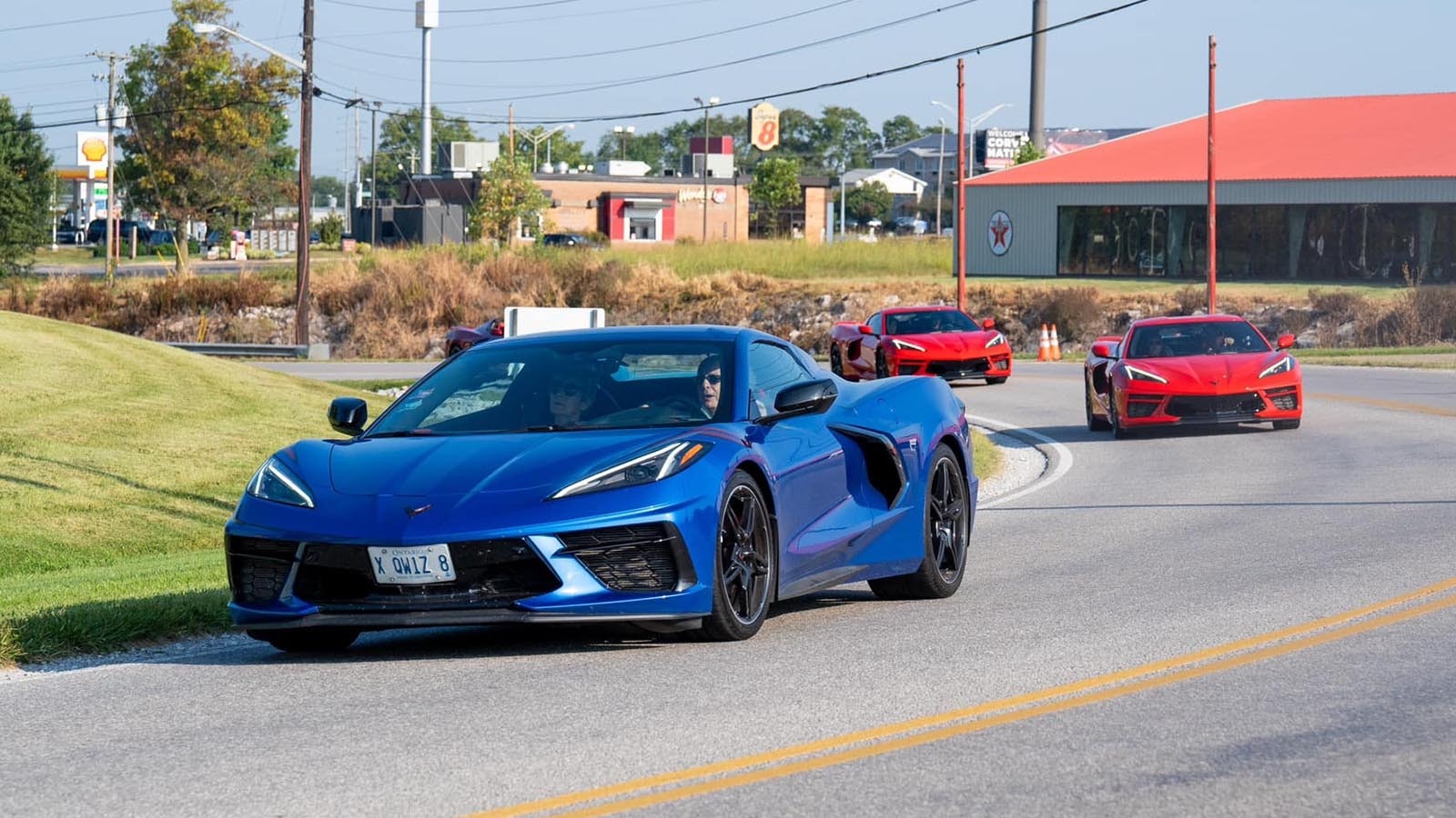 Corvettes roll into Bowling Green, Kentucky, and the National Corevette Museum.