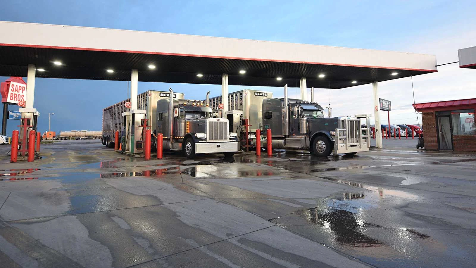 Truckers fill up at the Sapp Brothers truck stop in east Cheyenne in a file photo.