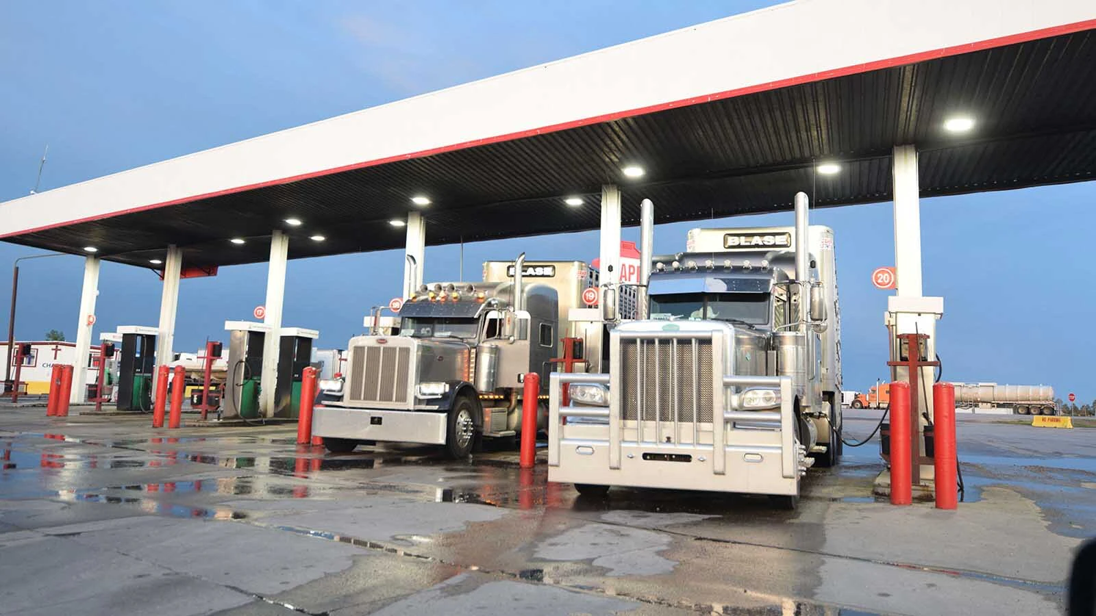Truckers fill up at the Sapp Brothers truck stop in east Cheyenne in a file photo.