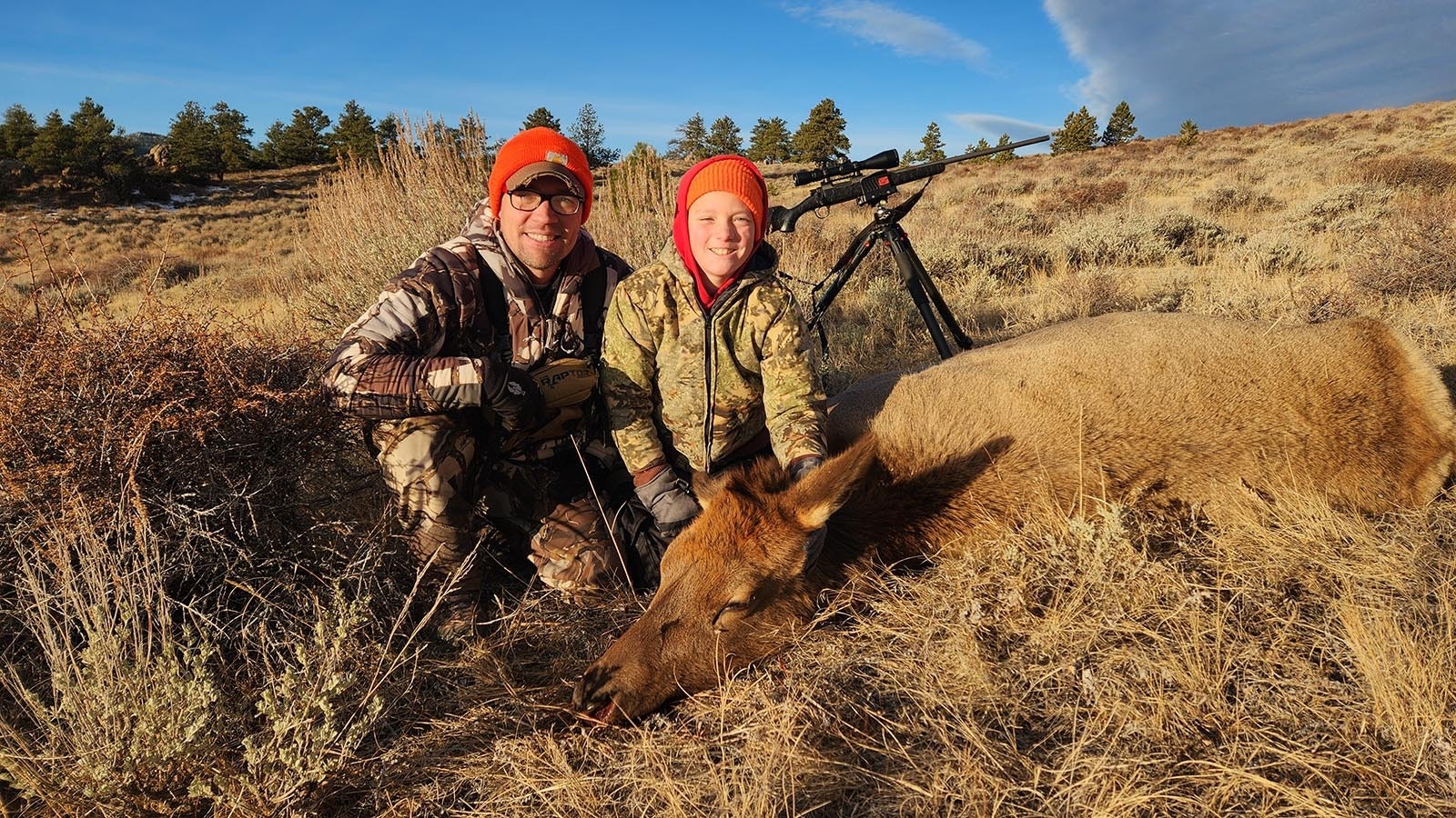 Ben McArthur of Casper and his son Mateo like filling their family’s freezer with elk mean from late cow elk tags.