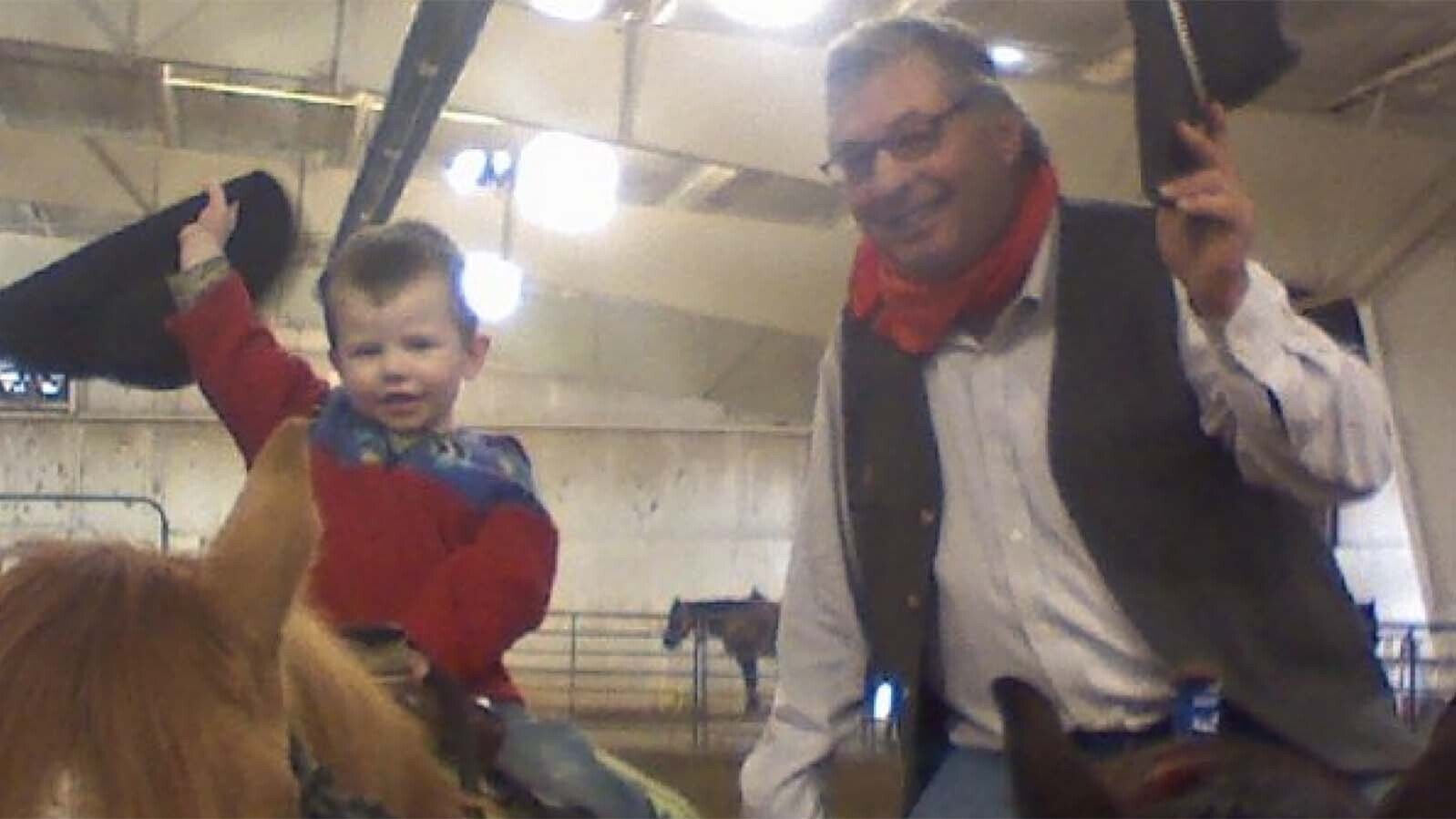 Scott Ratliff has spent a lifetime riding horses and encourages the next generation to follow the Cowboy Way, Bridger Peil.
