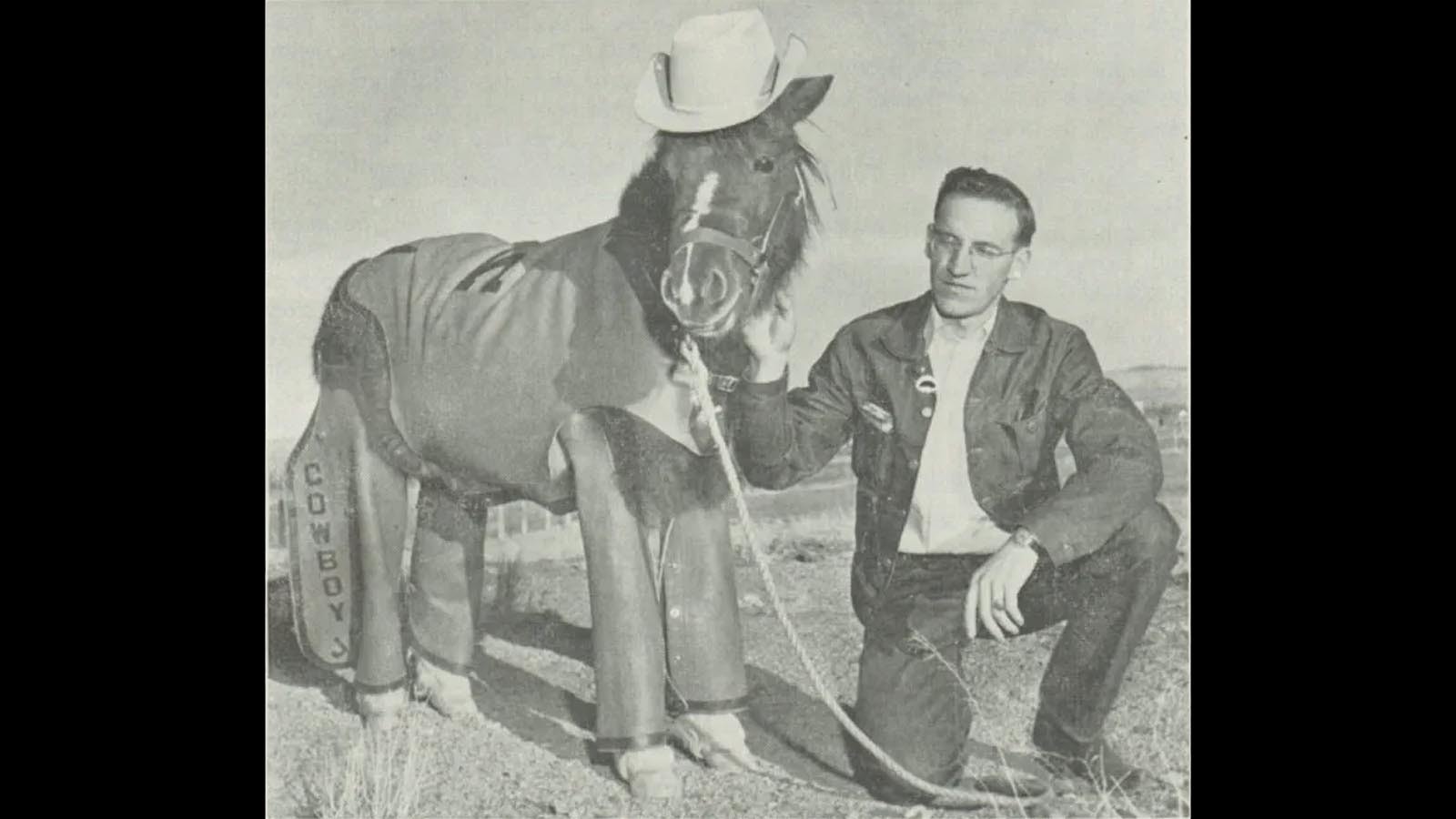 Cowboy Joe and one of his handlers March 1951.