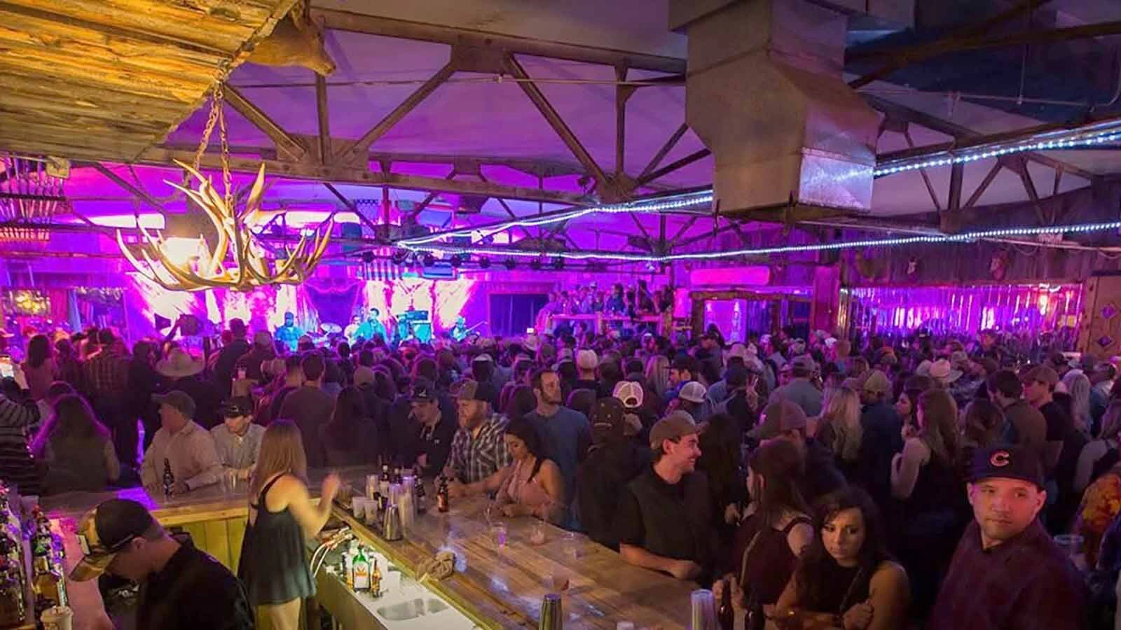 The Cowboy Saloon and Dance Hall in Laramie, Wyoming, is often packed.
