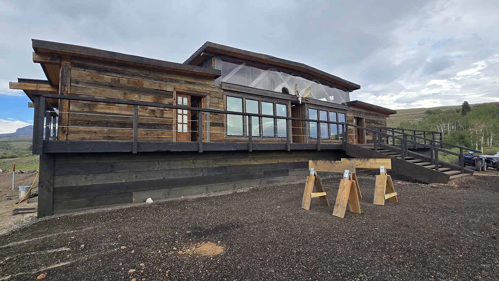 The Cowboy Starship is a 9,000-square-foot mansion getting built 12 miles from Teton County's border in Fremont County.