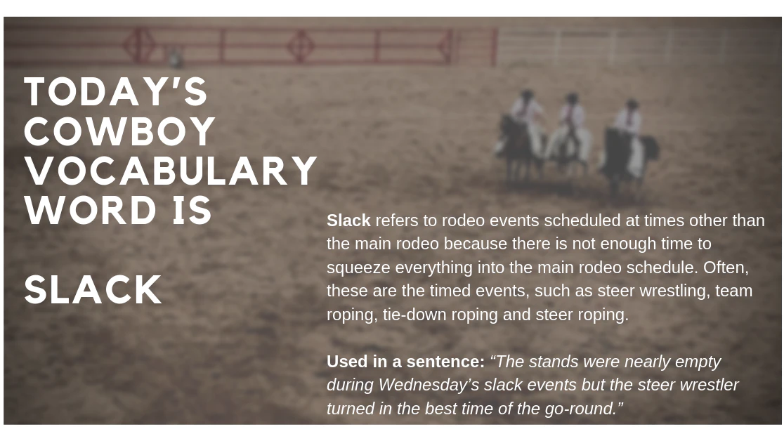 Cowboy Vocabulary Slack