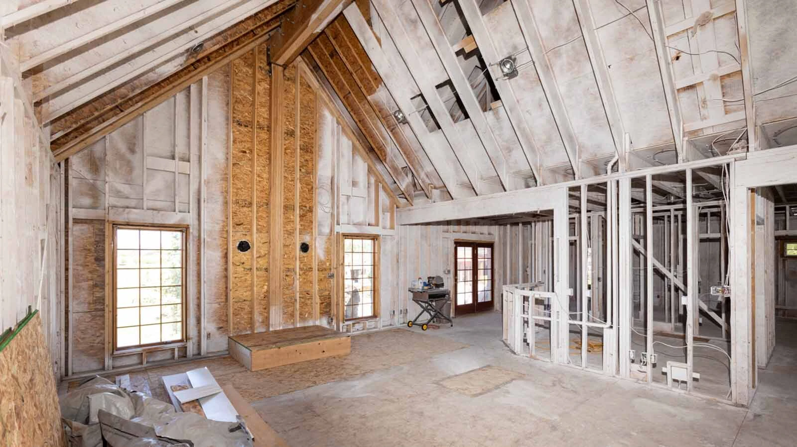 The interior of Sandy and Jack Crawford’s house near Laramie was damaged by a fire on Feb. 28, 2025, and they it still needs about five months of work before it will be livable again.
