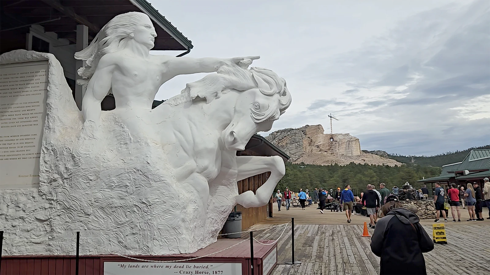 After 80 years, the Crazy Horse Memorial continues to emerge from Thunderhead Mountain in the Black Hills of South Dakota.