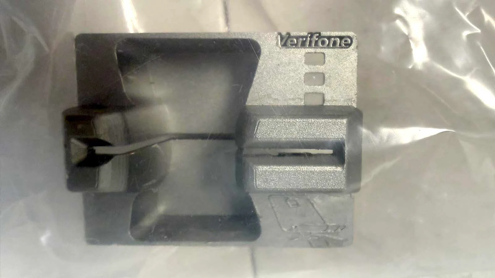 A credit card skimming device found on a diesel pump at a Rock Springs Maverik store.